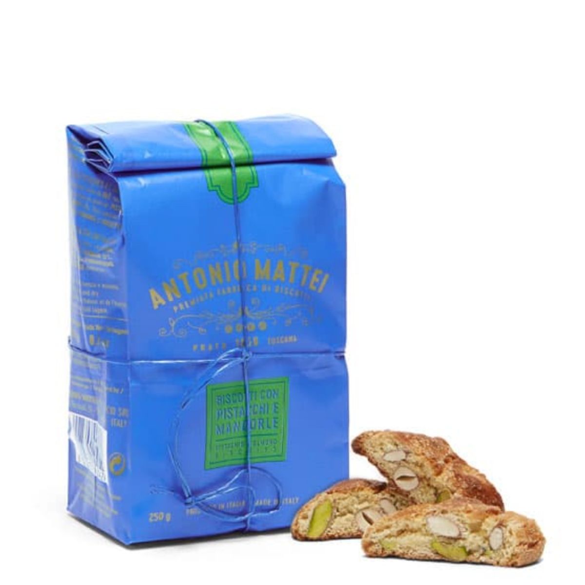 Biscotti di Prato - Pistage- och mandelkakor från Toscana - 250 g