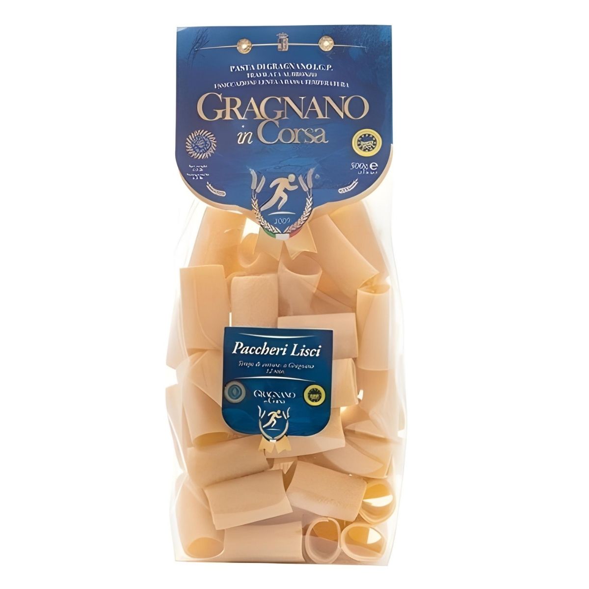 Paccheri från Gragnano – Stora pastarör – Bronsvalsad 500 g