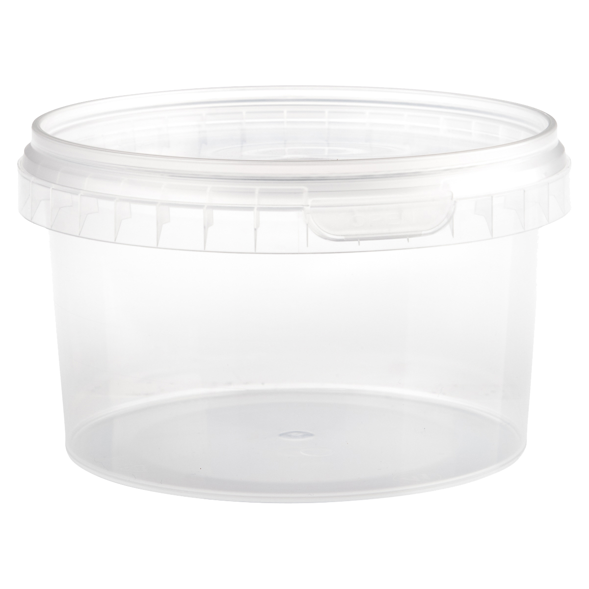 Burk med lock för pizzadegen 10 st - 48 cl