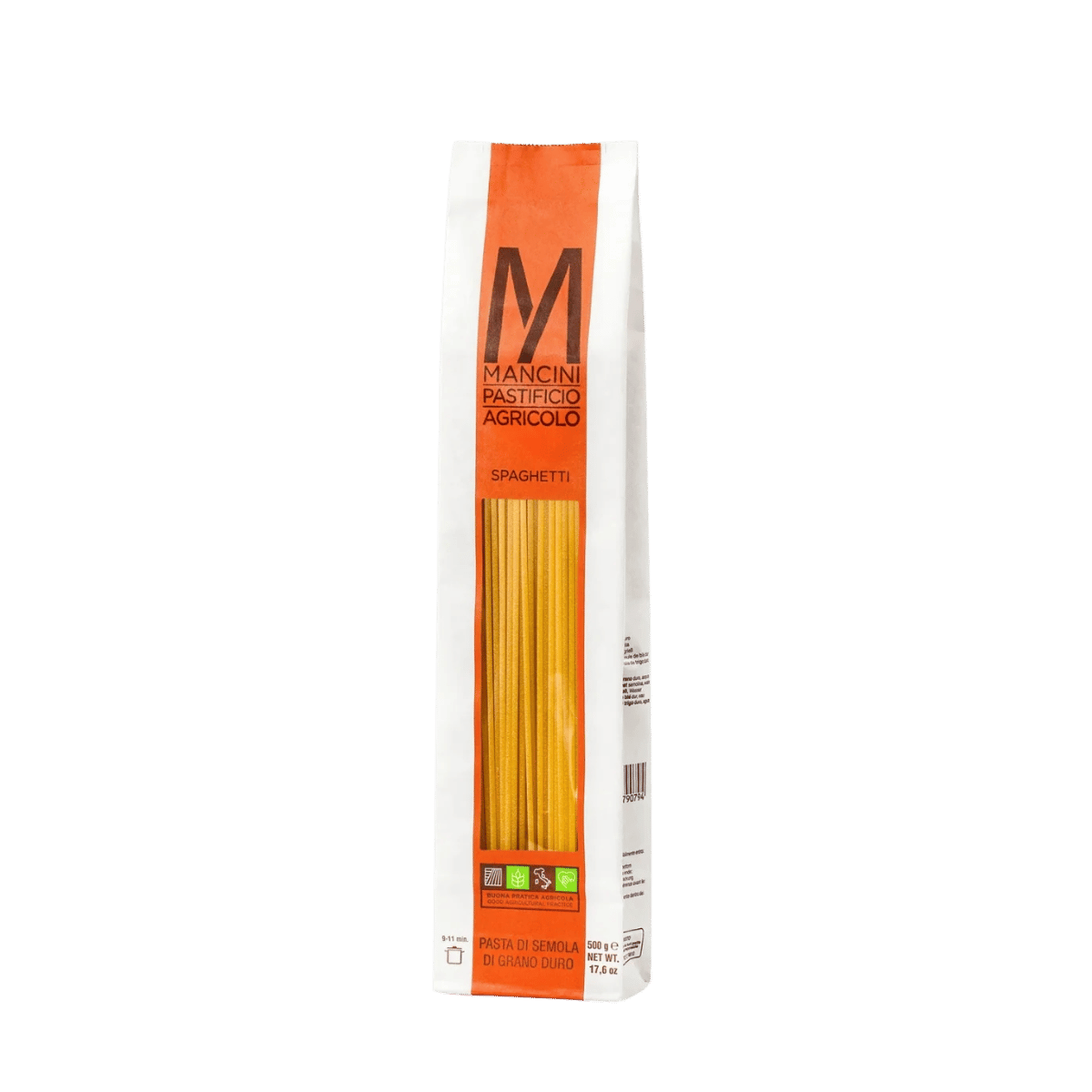 Spaghetti - Mancini Pastificio Agricolo - Bronsvalsad pasta - 500 g