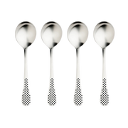 Soppsked 18,4 cm 4-pack från Global i rostfritt stål