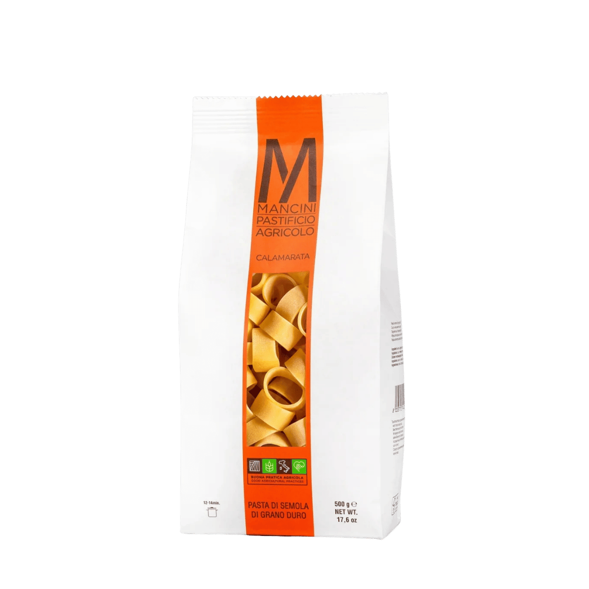 Calamarata - Mancini Pastificio Agricolo - Bronsvalsad pasta - 500 g