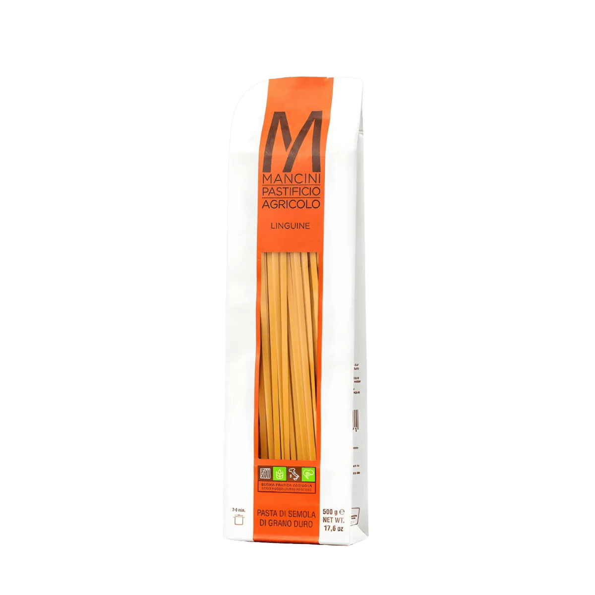 Linguine - Mancini Pastificio Agricolo - Bronsvalsad pasta - 500 g