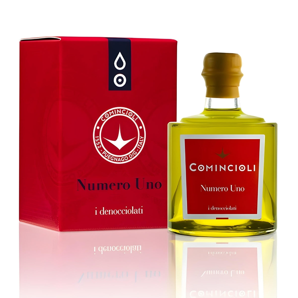 Comincioli Numero Uno - urkärnade oliver (Denocciolato) - 250 ml