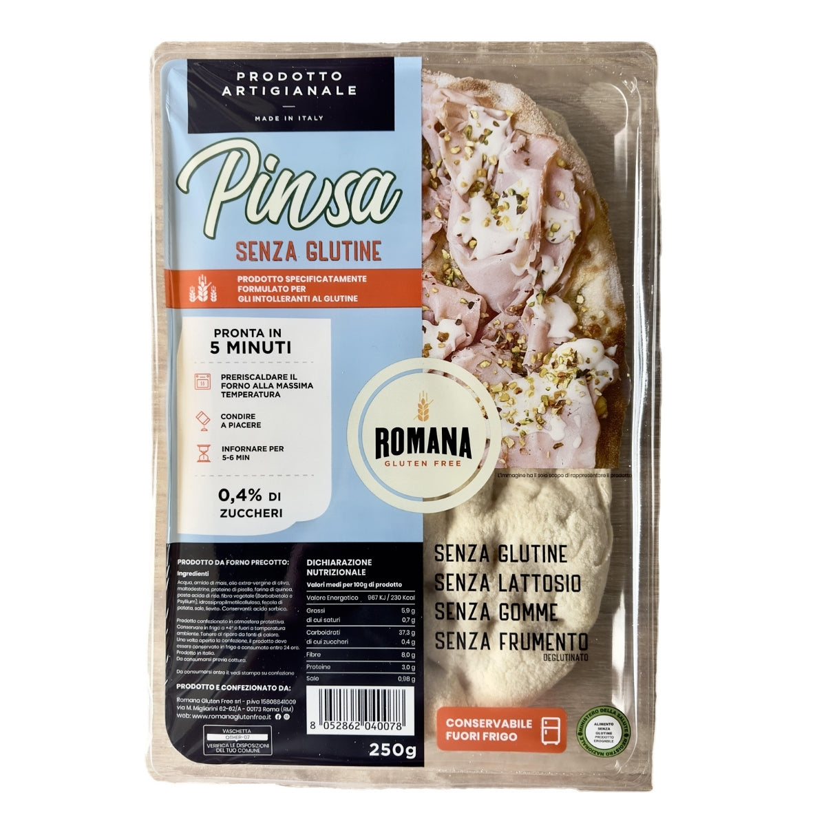 Pinsa Romana - Glutenfri - Di Marco - 250 g