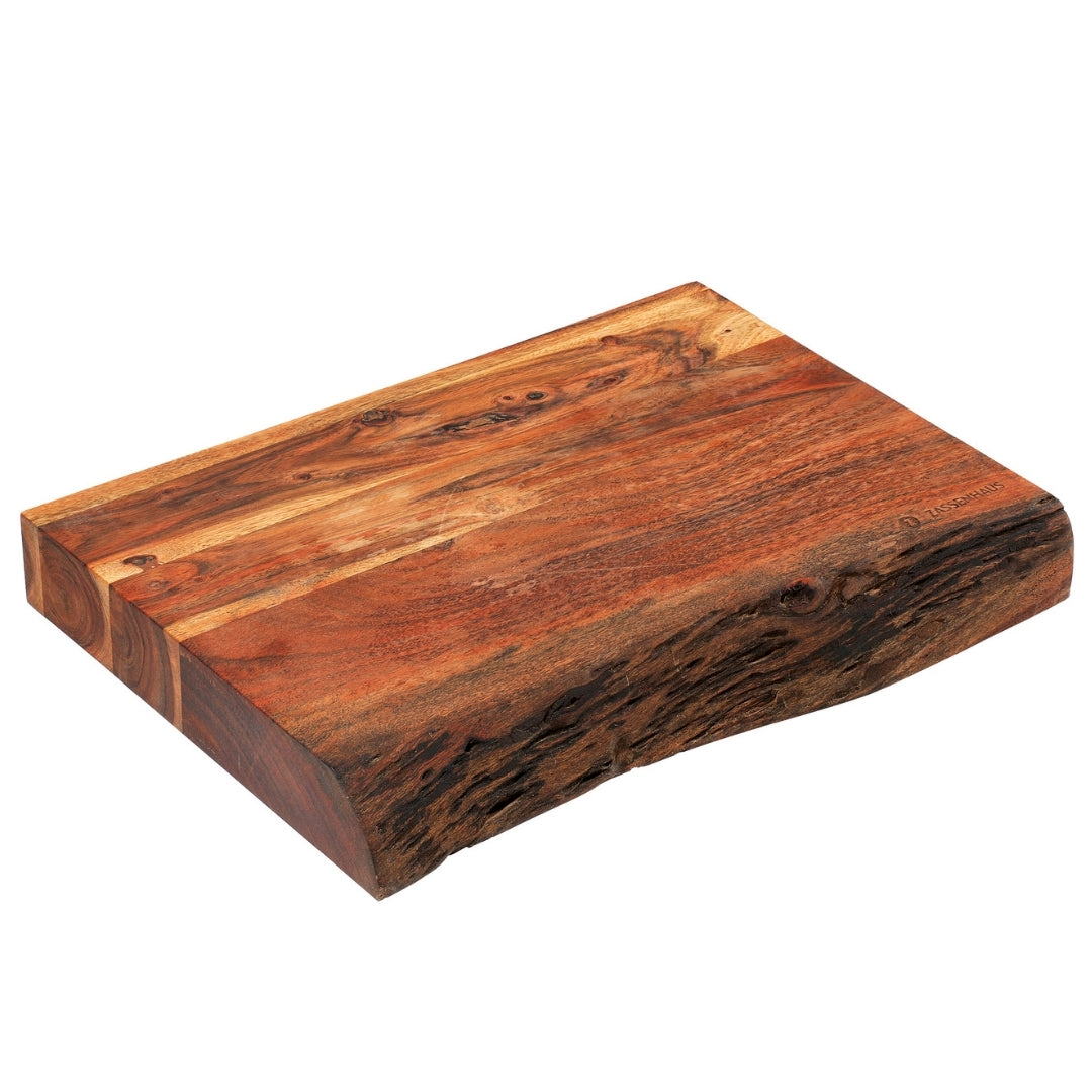 Zassenhaus hackblock i akacia – 41 × 30 × 5 cm, massivt och stabilt