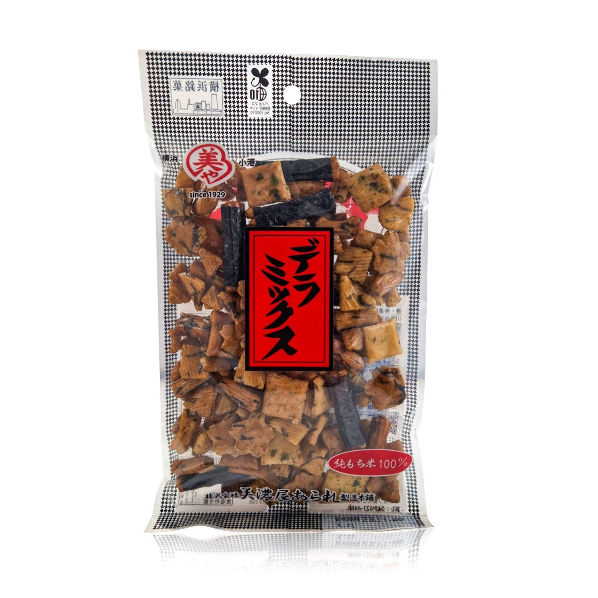 Kakinotane Deluxe - Japanskt snacks - Riskex med soja och nori - 75 g