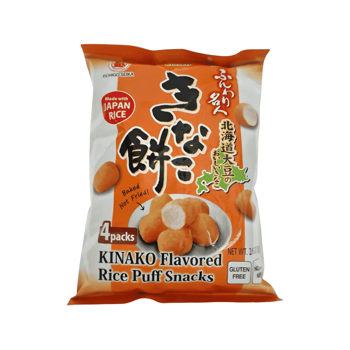 Puffad mochi-snacks – Echigo Seika - 45 g
