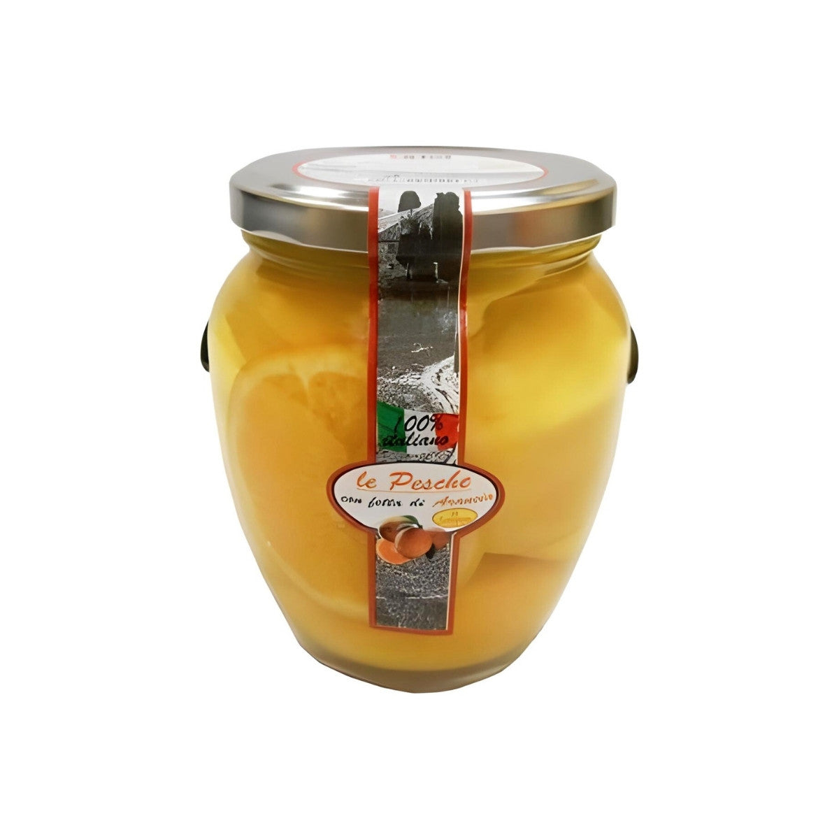 Persikor i sockerlag - Italienska - Med apelsinskiva - 550 g
