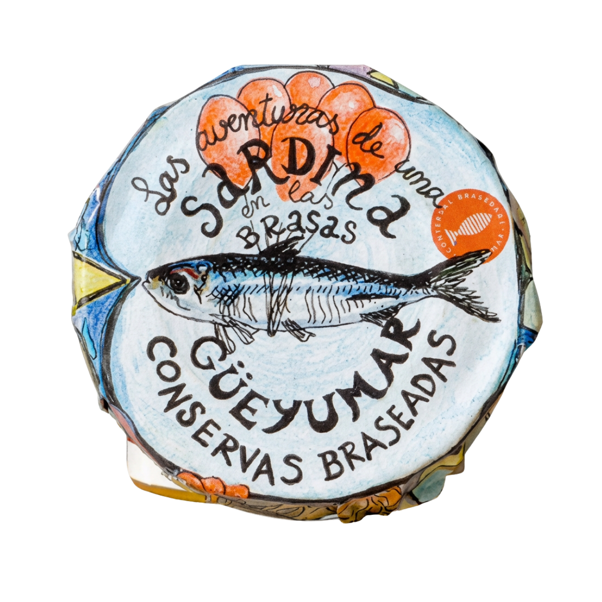 Güeyu Mar grillade sardiner i olivolja, 150 g – asturisk premiumkonserv, sardiner grillade över stenek