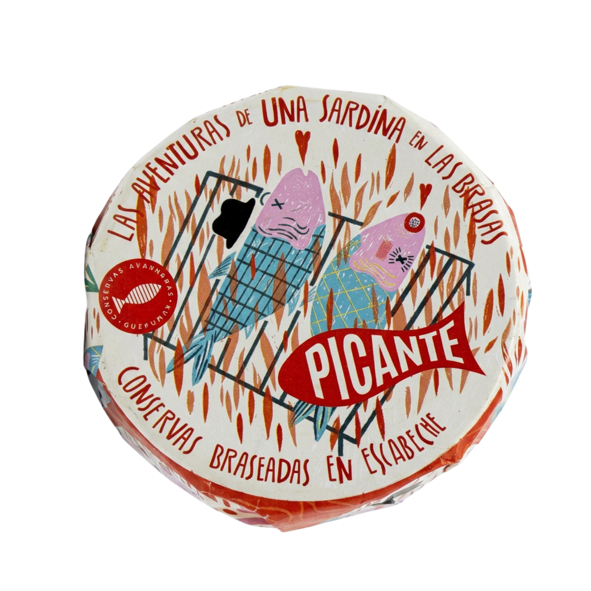 Güeyu Mar sardinfiléer i escabeche picante, 150 g – grillade lomos i lätt kryddig escabeche