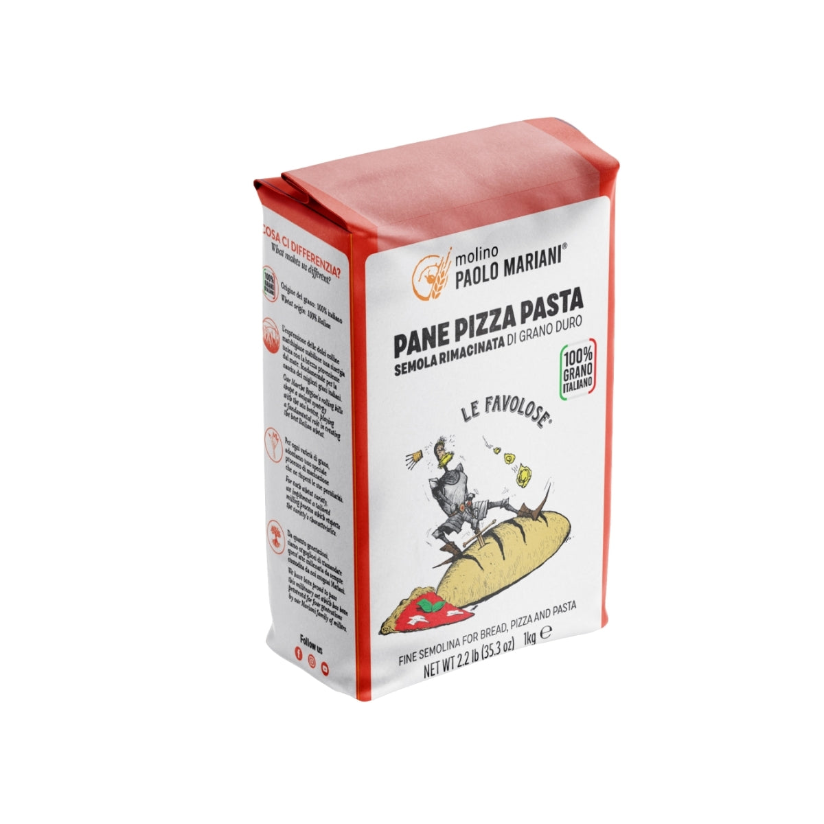 Semola Rimacinata - Molino Paolo Mariani - 1 kg