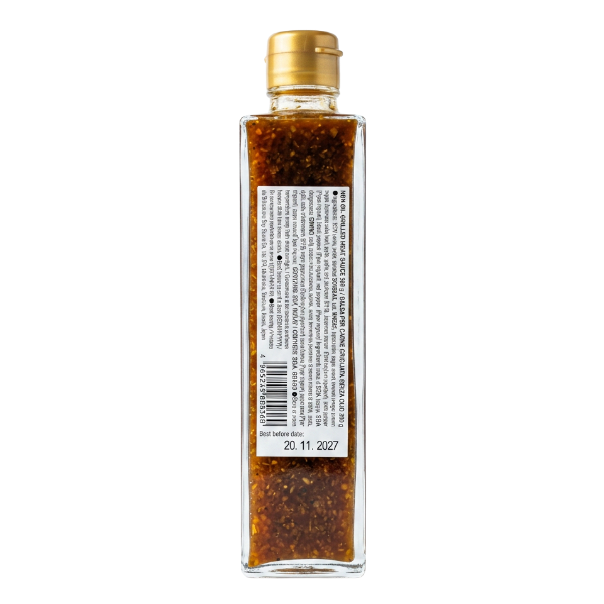 Shibanuma Shiho yakinikusås – baksidesetikett med ingredienser och näringsvärde