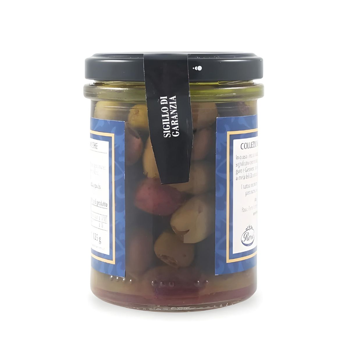 Taggiasca‑oliver (urkärnade) i olivolja – 180 g