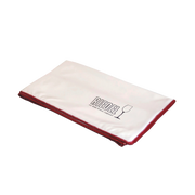 Riedel putsduk i mikrofiber 50 x 64 cm – vit med röd kant, för polering av vinglas